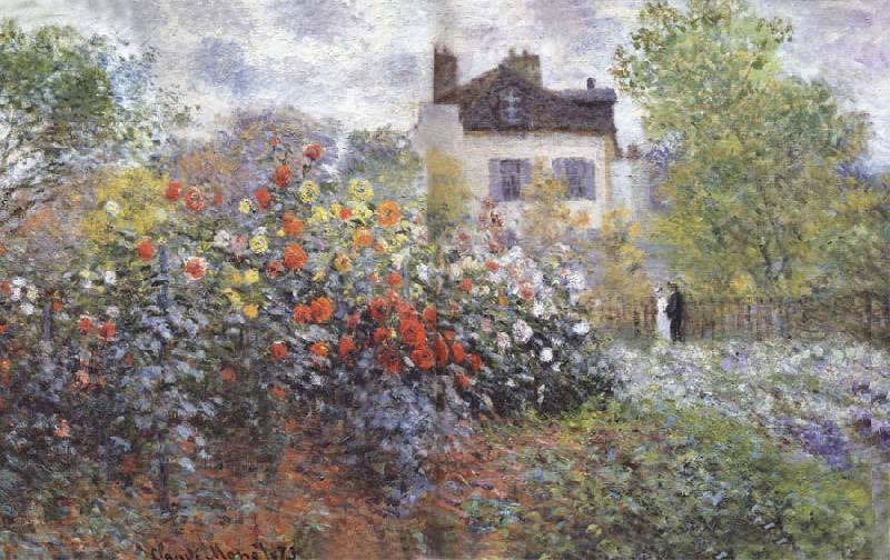 Claude Monet The Artist-s Garden in Argenteuil China oil painting art